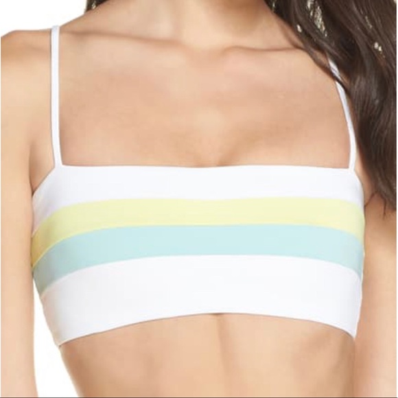 ISO L*Space Rebel Stripe Bikini Top - Picture 1 of 2